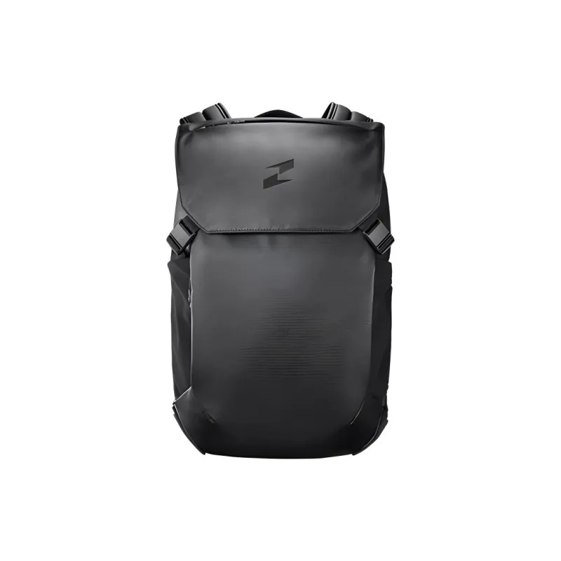 TAJEZZO PVC With Textile Backpack Large Size Unisex Black-0