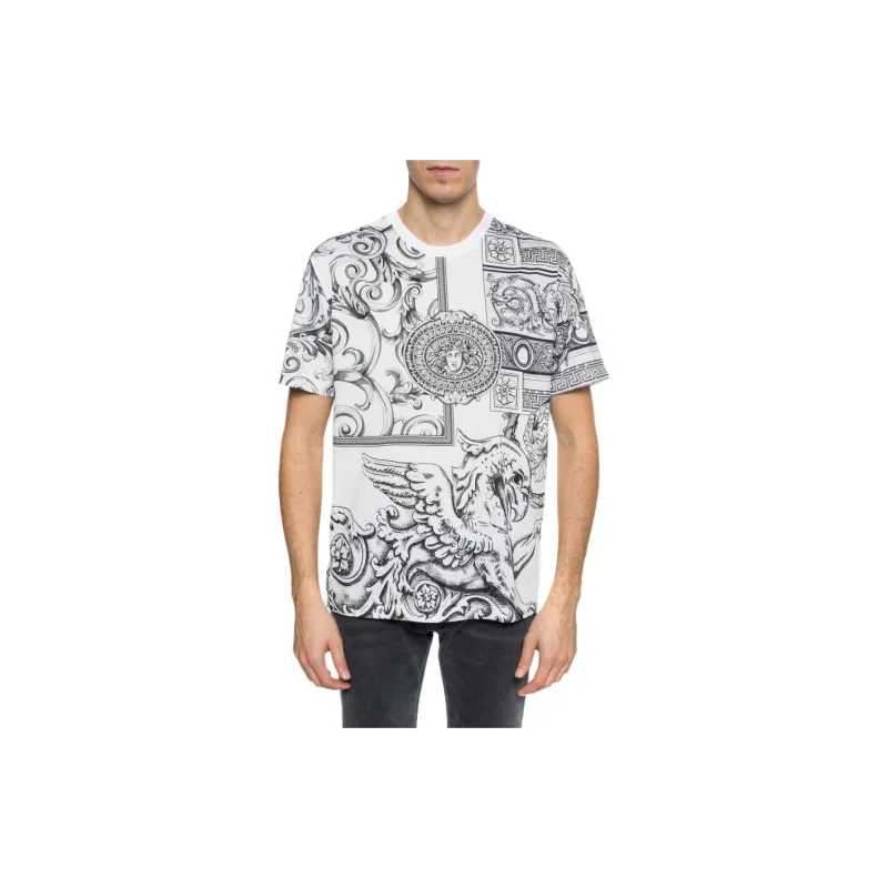 FANSIZHE VERSACE T Shirt Men's White-1