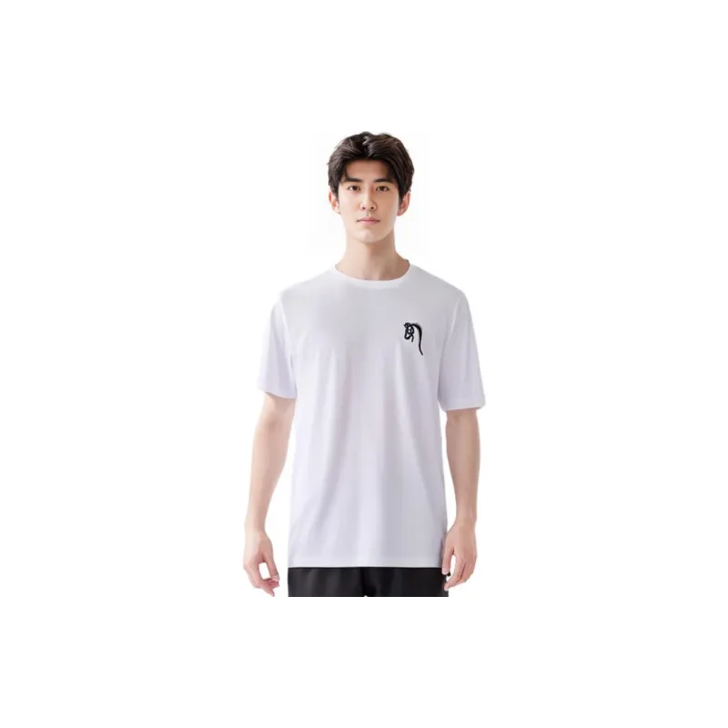 HERMES Logo Printed Crew Neck Straight Fit Short Sleeved T Shirt T Shirt Men's White-3
