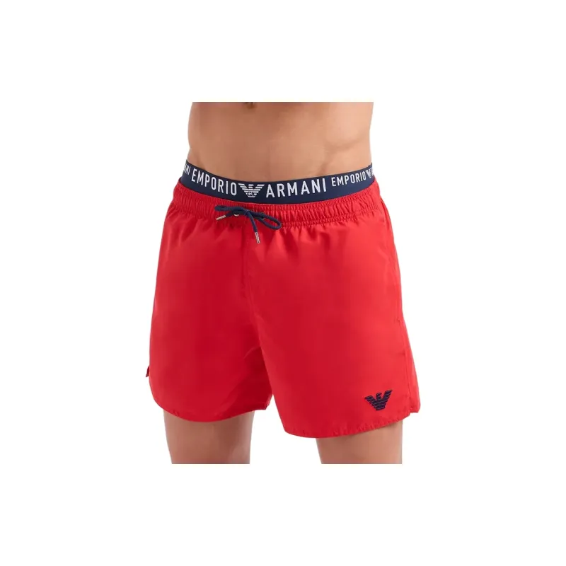 EMPORIO ARMANI SS24 Swimming Shorts Men's Red-1