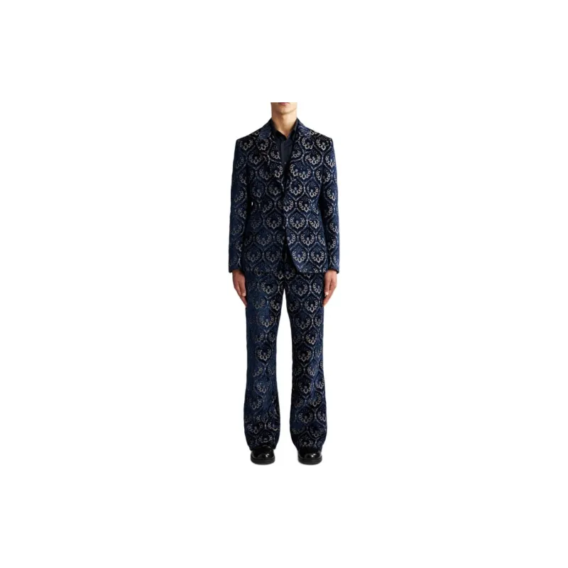 ETRO Velvet Jacquard Single-breasted Blazer-4