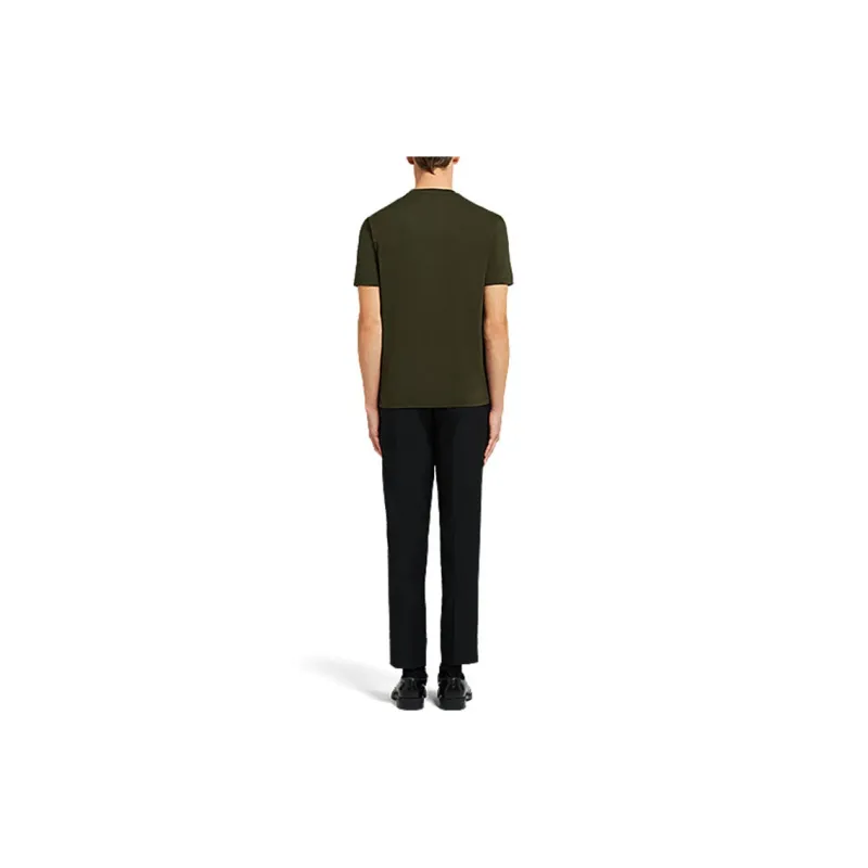 PRADA T-Shirts Men Army Green-1