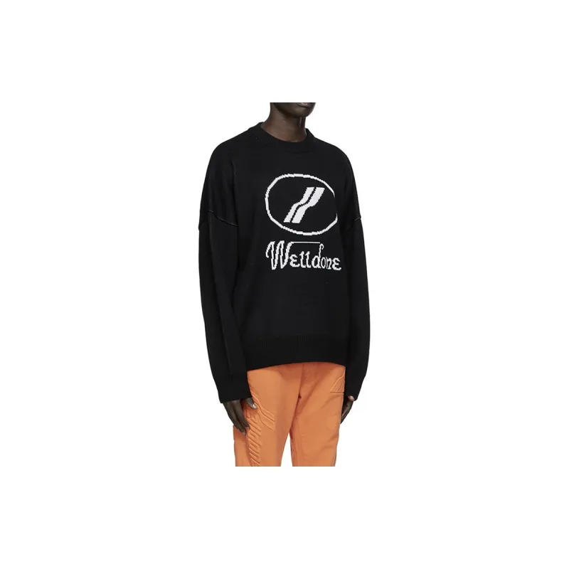 WE11DONE Logo Intarsia Jumper-1