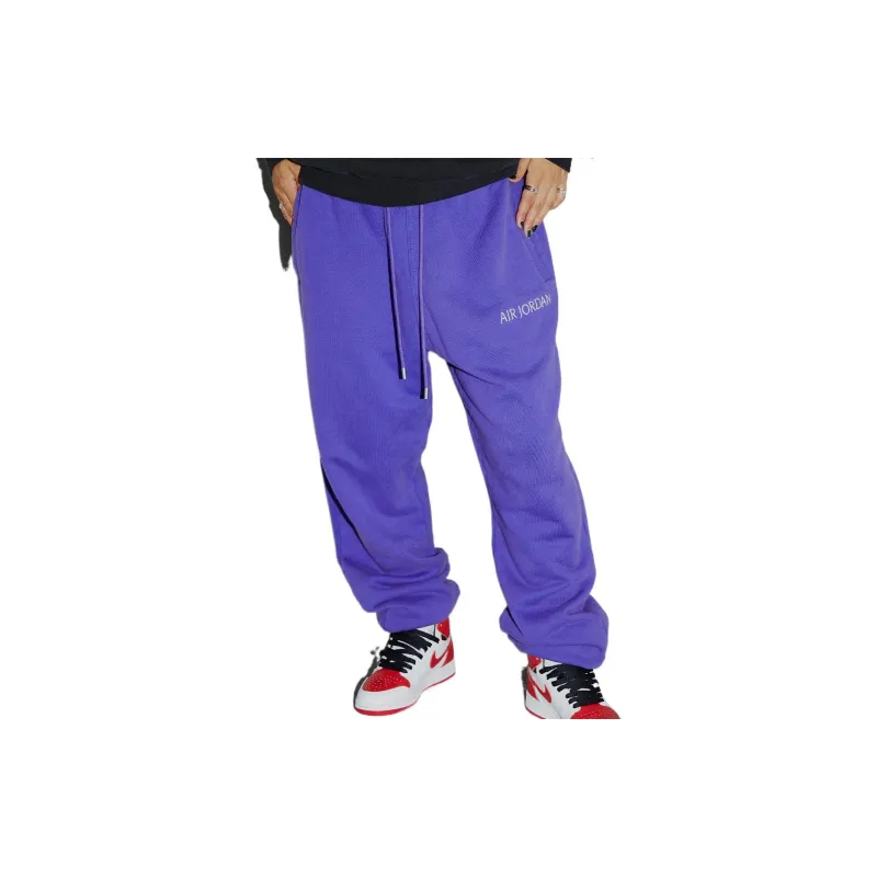 Jordan Knitted Sweatpants Men Dark Purple-2