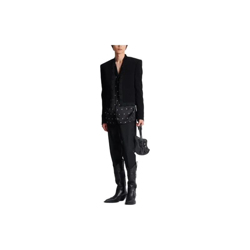 BALMAIN Spencer Star-embroidered Jacket-1