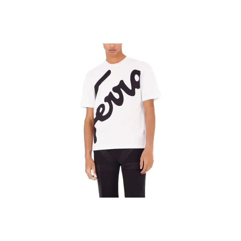 Ferragamo T-Shirts Men White-3