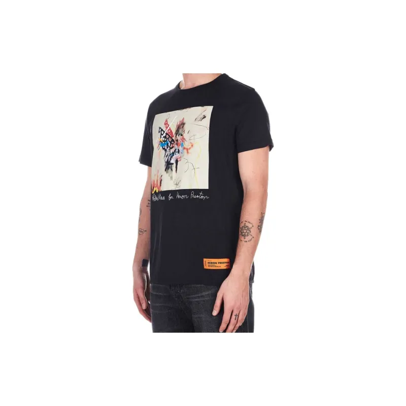 HERON PRESTON T-Shirts Men Black-3