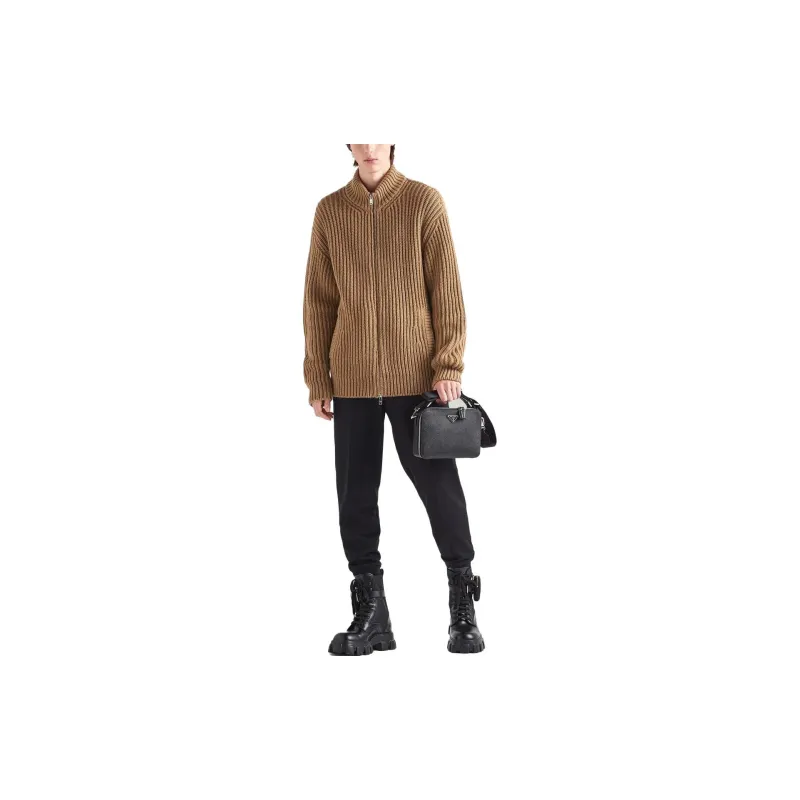 PRADA SS23 Sweater Men's Camel Brown-1