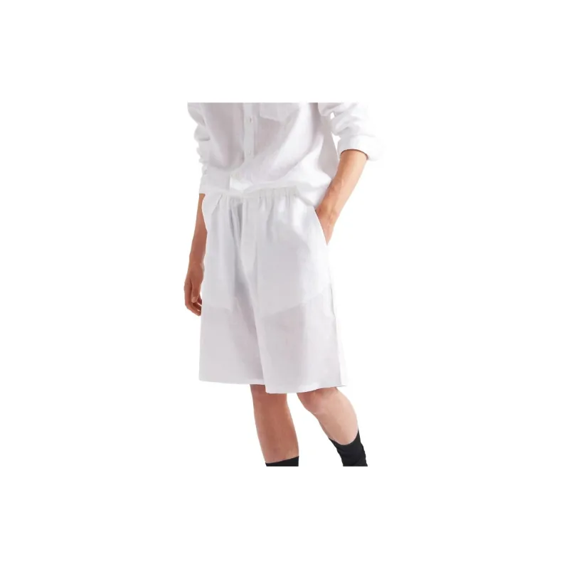 PRADA Casual Shorts Men White-3