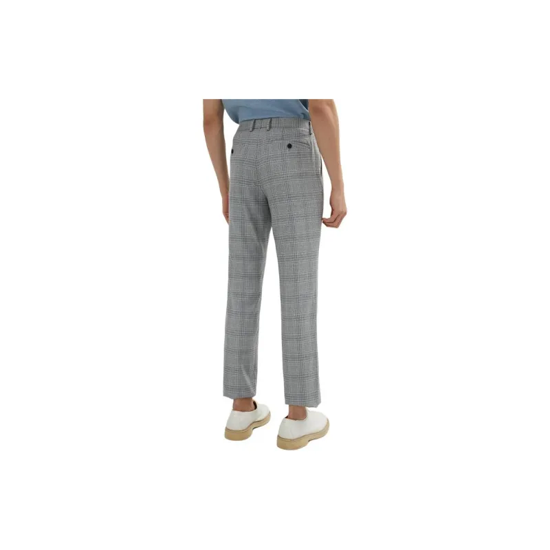 ZIOZIA Suit Trousers Men Gray-3