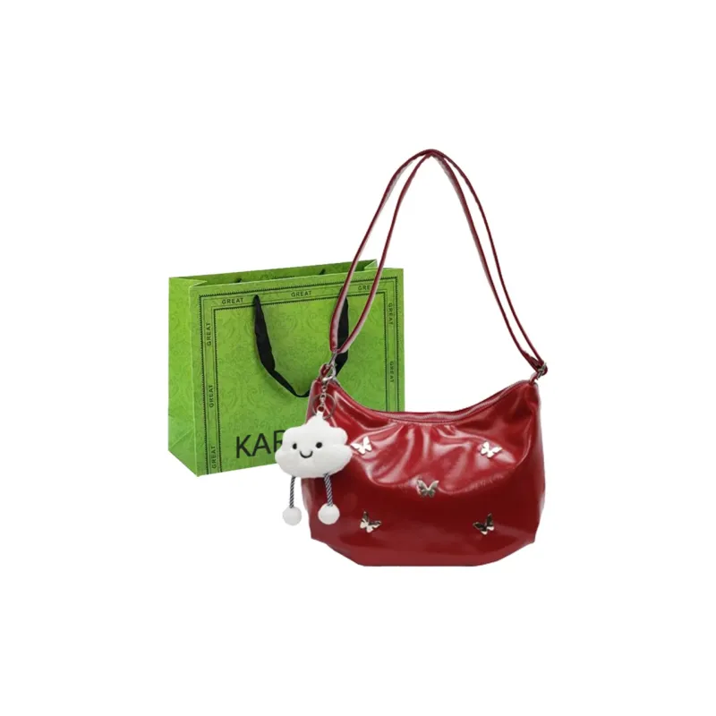 KARUISHA PU Shoulder Bag, Crossbody Bag Women's Yellow/Ecru/Brown/Burgundy-15