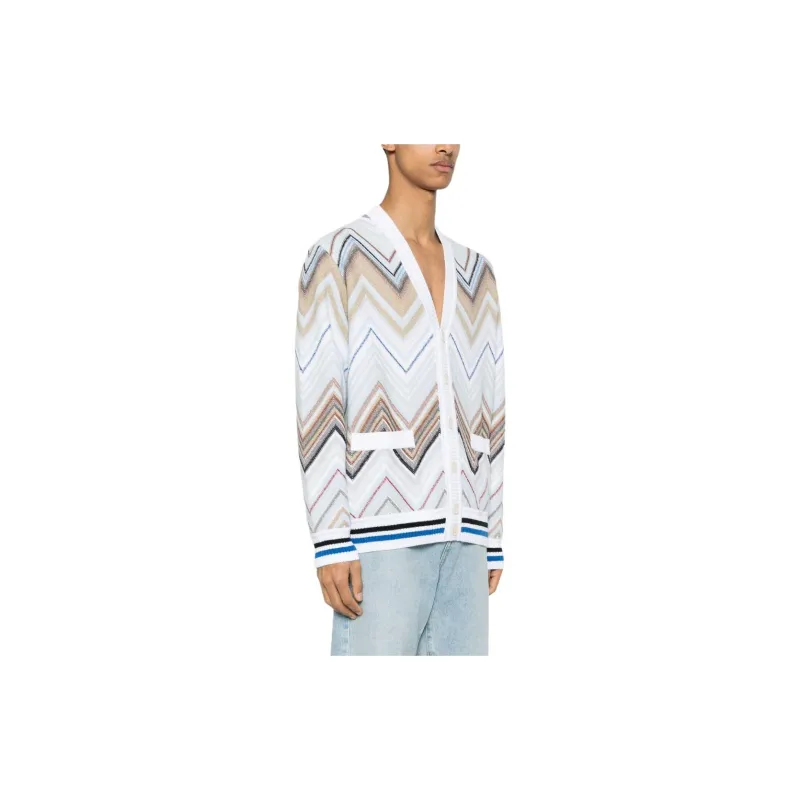 MISSONI Zigzag-woven Knitted Cardigan-3