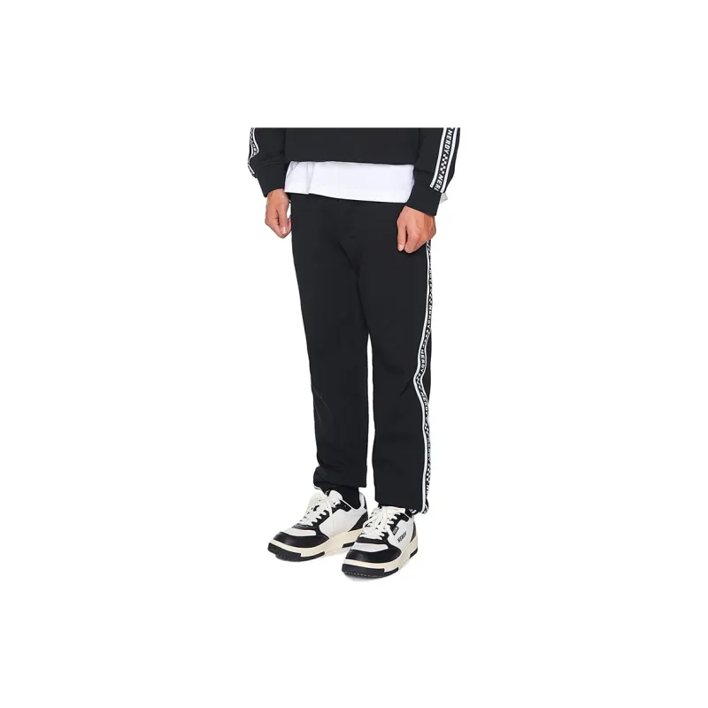 Nerdy Knitted Sweatpants Unisex Black-4