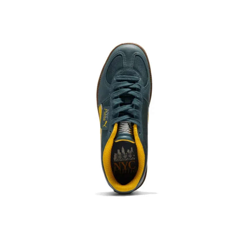 PUMA Palermo Anti Slip Wear Resistant Low Top Skateboard Shoes Men's Green Yellow-3