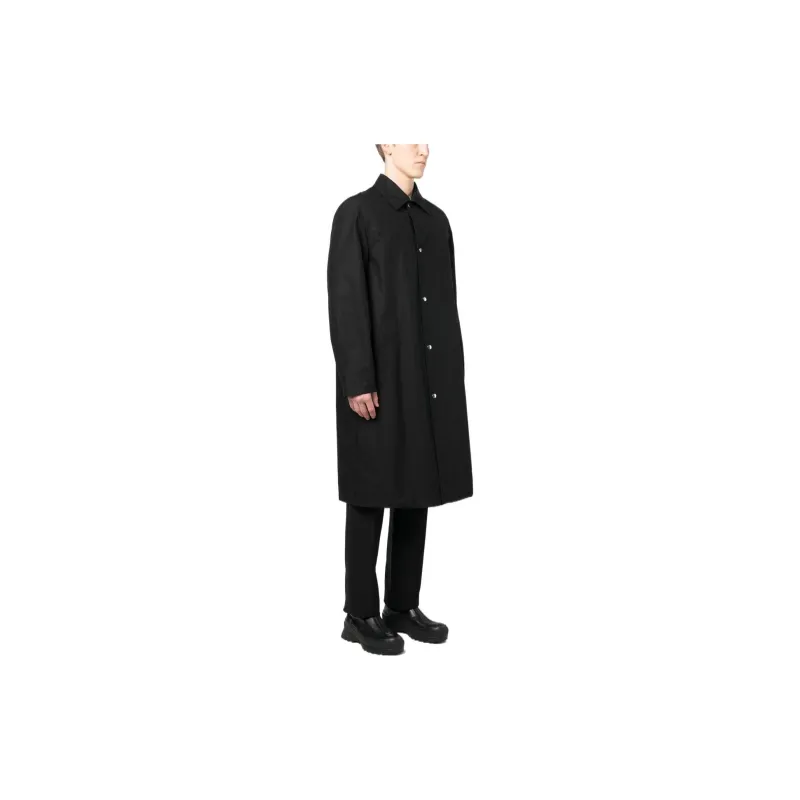 JIL SANDER Button Up Long Coat-3