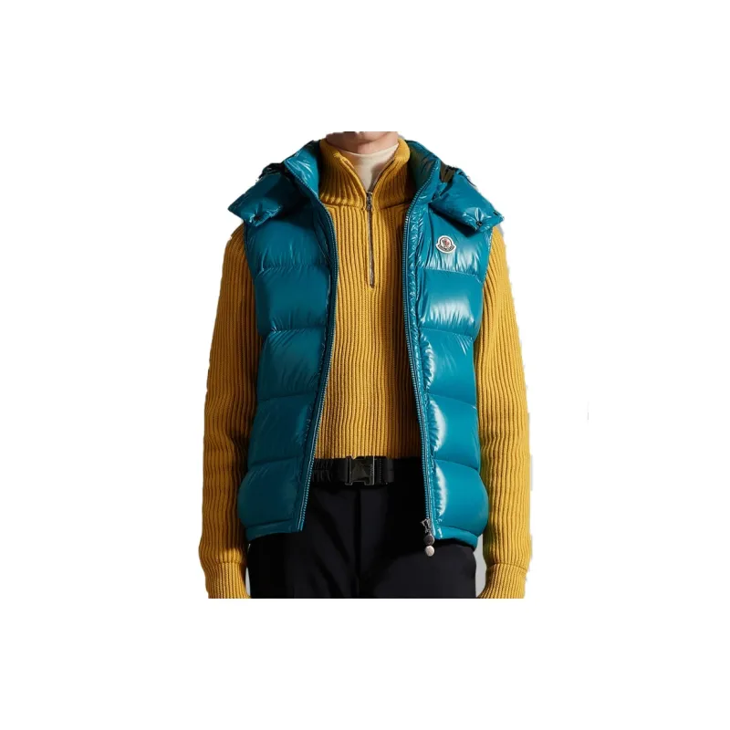 Moncler Bormes Series Vests Men Blue-1