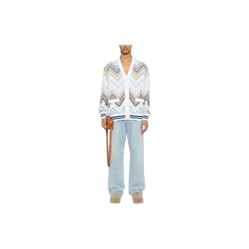 MISSONI Zigzag-woven Knitted Cardigan-2