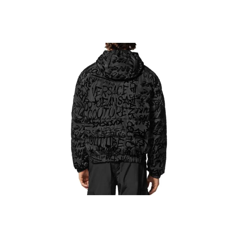 VERSACE Down Jacket Men's Black-2