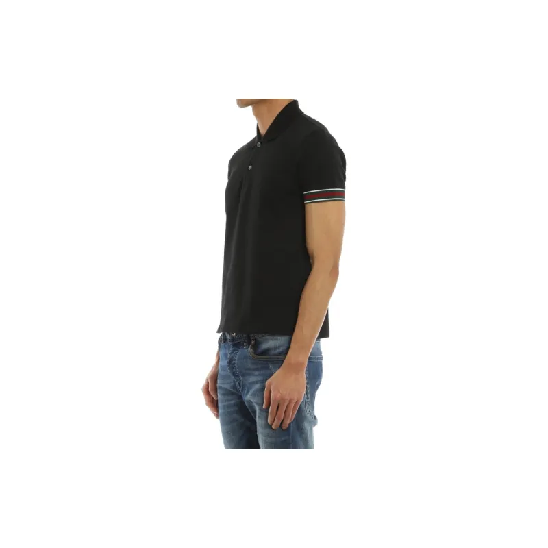 GUCCI Polo Shirts Men Black-3