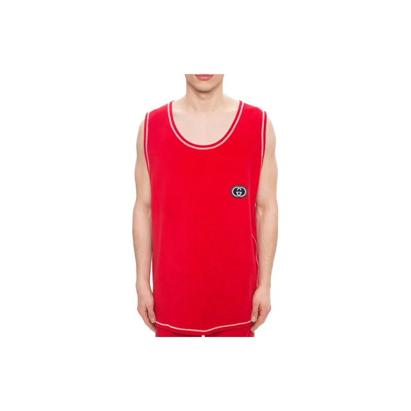 GUCCI Tank Tops Men Red-2