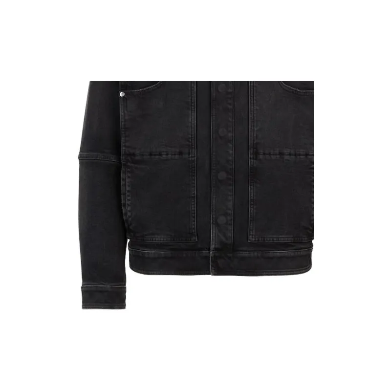 FENDI Denim Jackets Men Black-5