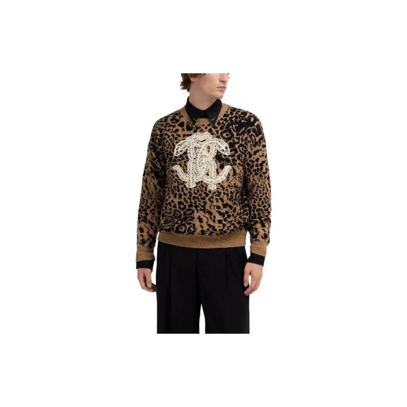 Roberto Cavalli SS24 Sweater Men's Brown-2