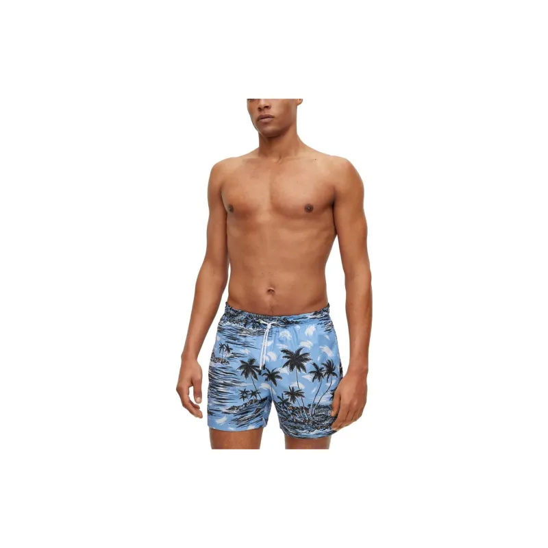HUGO BOSS SS23 Casual Shorts Men's Light Blue-4