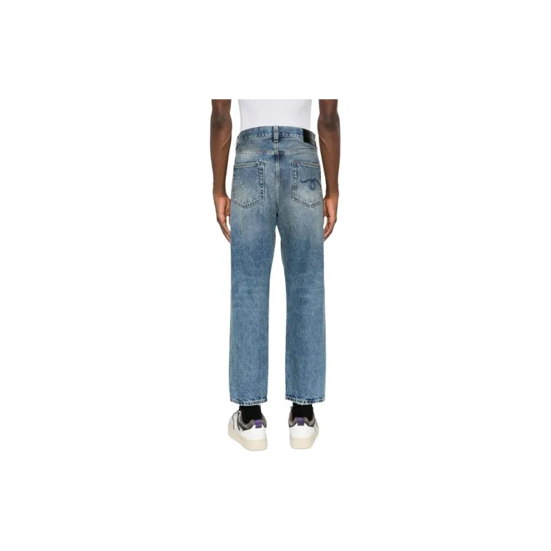 R13 Distressed Straight-leg Jeans-2