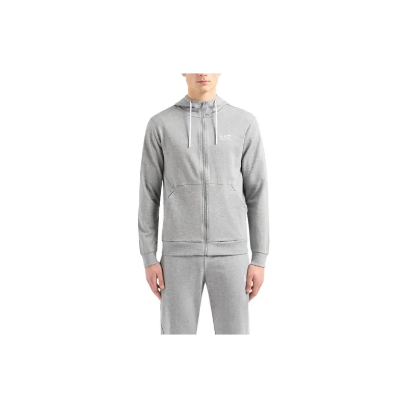 EMPORIO ARMANI Logo print Zip up Hoodie-3