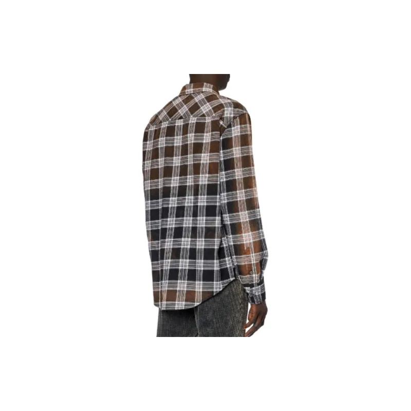 DIESEL Shirts Men Black Brown-2
