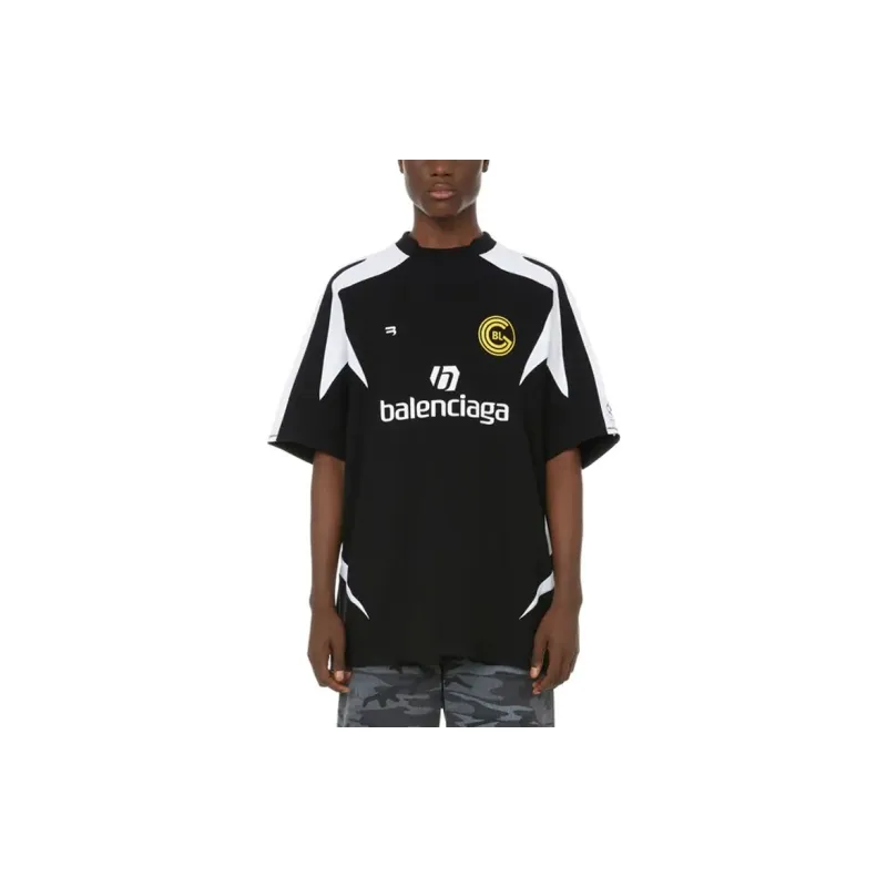 Balenciaga Soccer Jerseys Men Black-2
