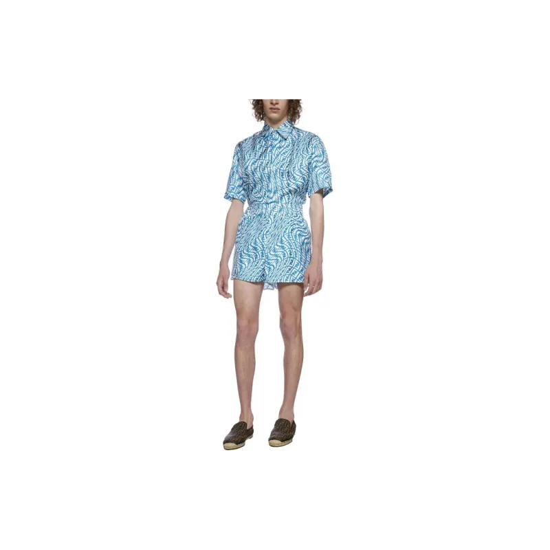 FENDI Ff Vertigo Silk Bermuda Shorts-2