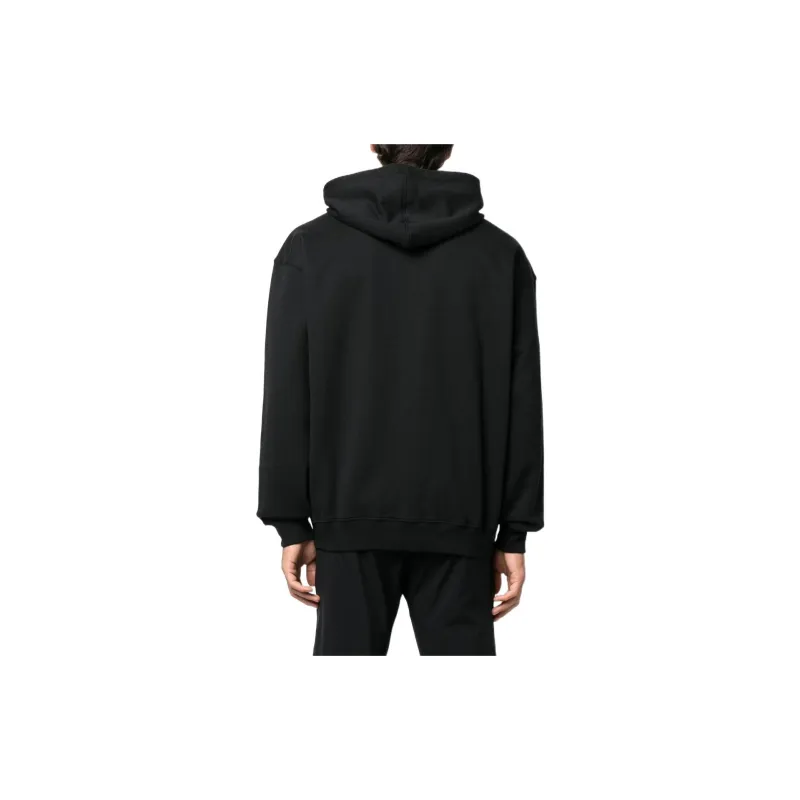 MOSCHINO Logo Printed Zipped Drawstring Hoodie-3