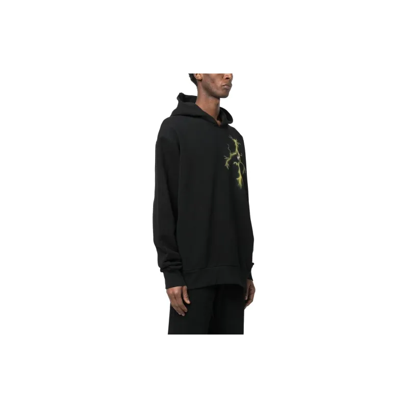 PHILIPP PLEIN Gothic print Rhinestone embellished Hoodie-3