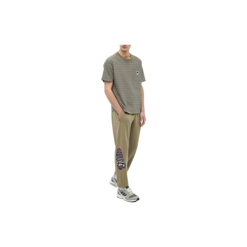 Adidas Originals Trf A33 Knitted Sports Pants Men's Army Green-1