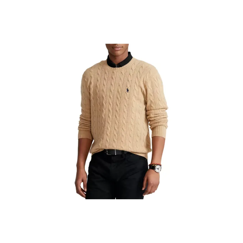 Polo Ralph Lauren Logo embroidered Cable knit Jumper-3