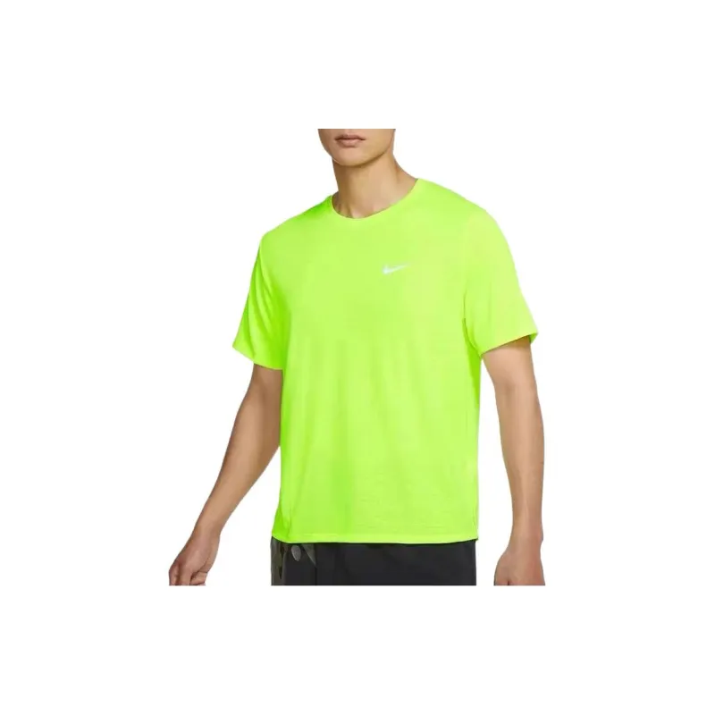Nike T Shirts Men Neon Green-2