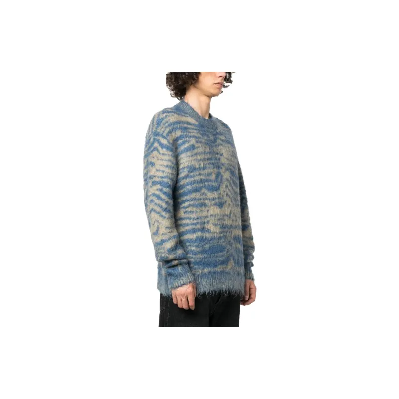 Acne Studios Sweaters Men Blue Yellow-2
