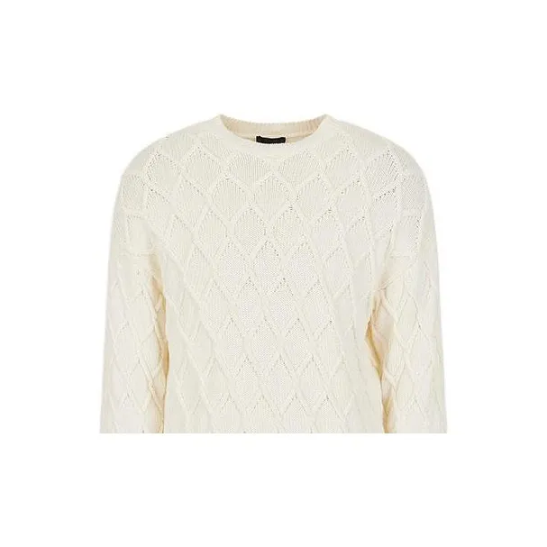 EMPORIO ARMANI SS22 Knitwear Men's Beige Yellow-4