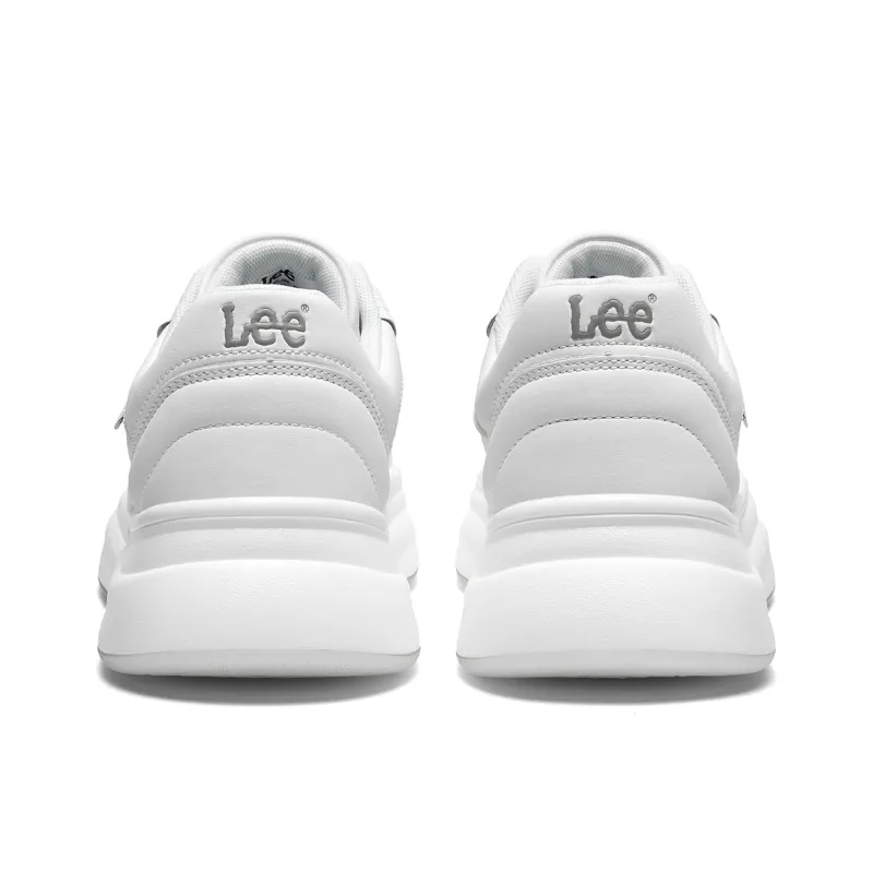 Lee Casual Versatile White Sneakers Height Increasing Low-Top Skateboard Shoes Men-3