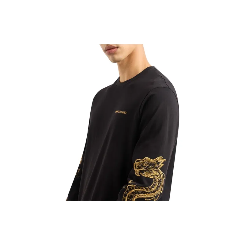 ARMANI EXCHANGE SS24 Sweatshirt Men's Black-4