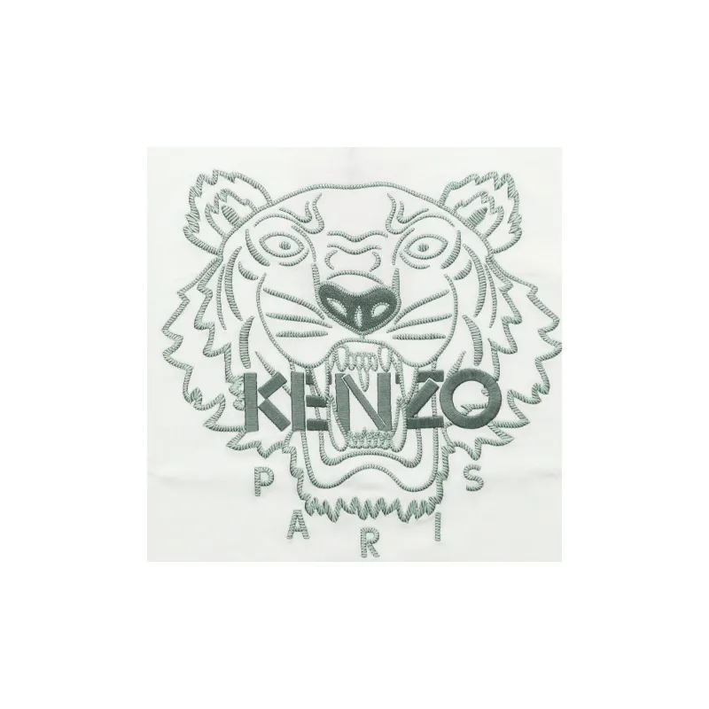 KENZO Classic Tiger Head T Shirts Men White-7