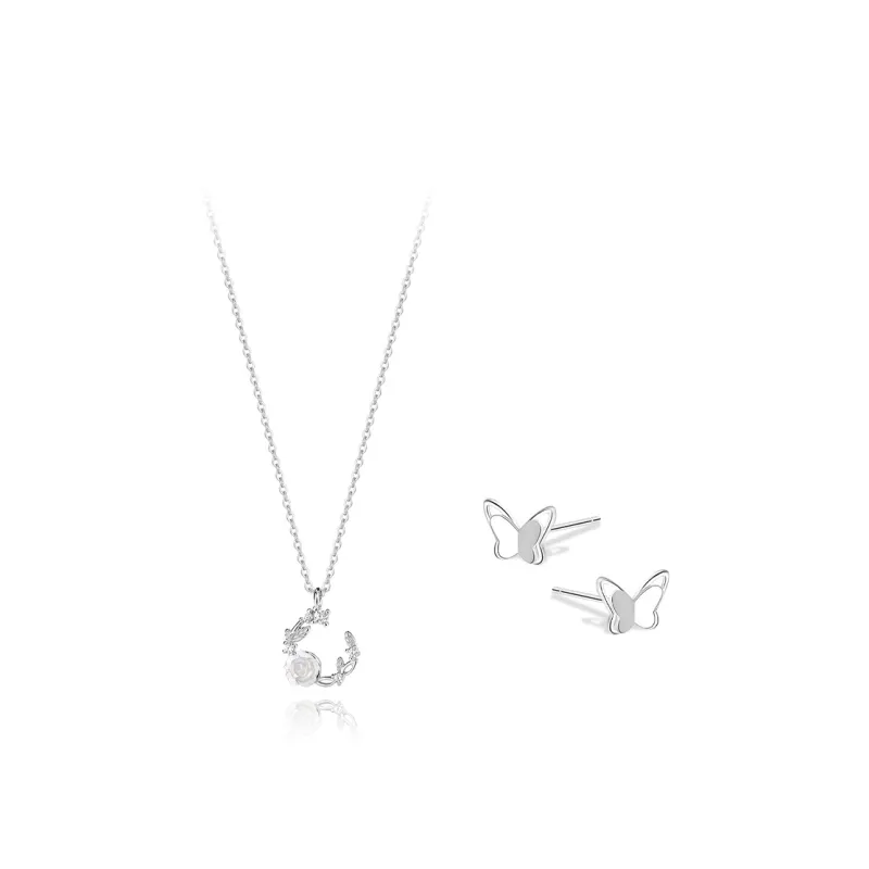 Kelanxi Sterling Silver Necklaces Women's-5