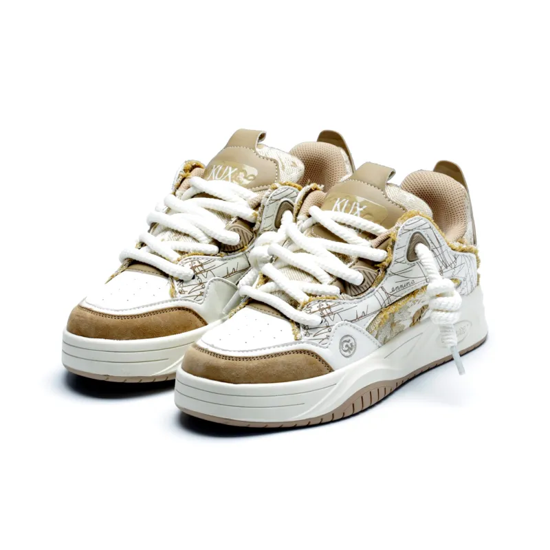 KUX Coverage Anti-Slip And Wear-Resistant Low-Top Skateboard Shoes Unisex-12