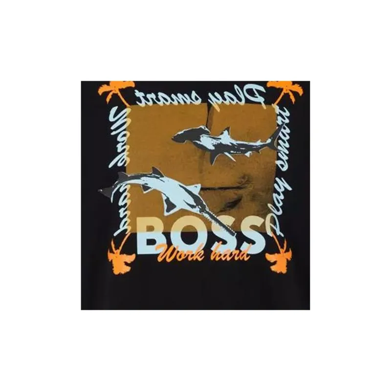 HUGO BOSS T Shirts Men Black-4
