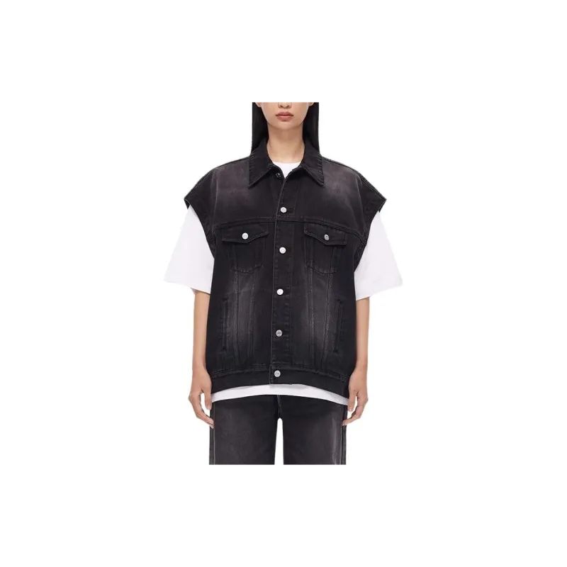 WE11DONE FW22 Tank Tops Unisex Black-2