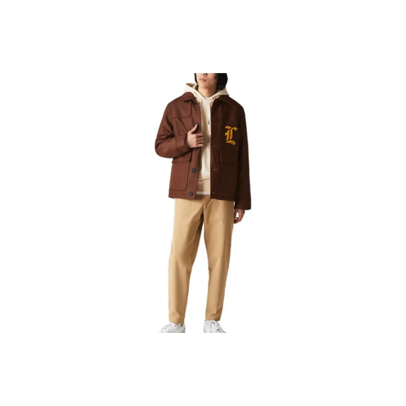 LACOSTE Jackets Men Brown-1