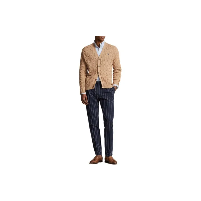 Polo Ralph Lauren Pony Embroidered Cable Knitted Cardigan-1