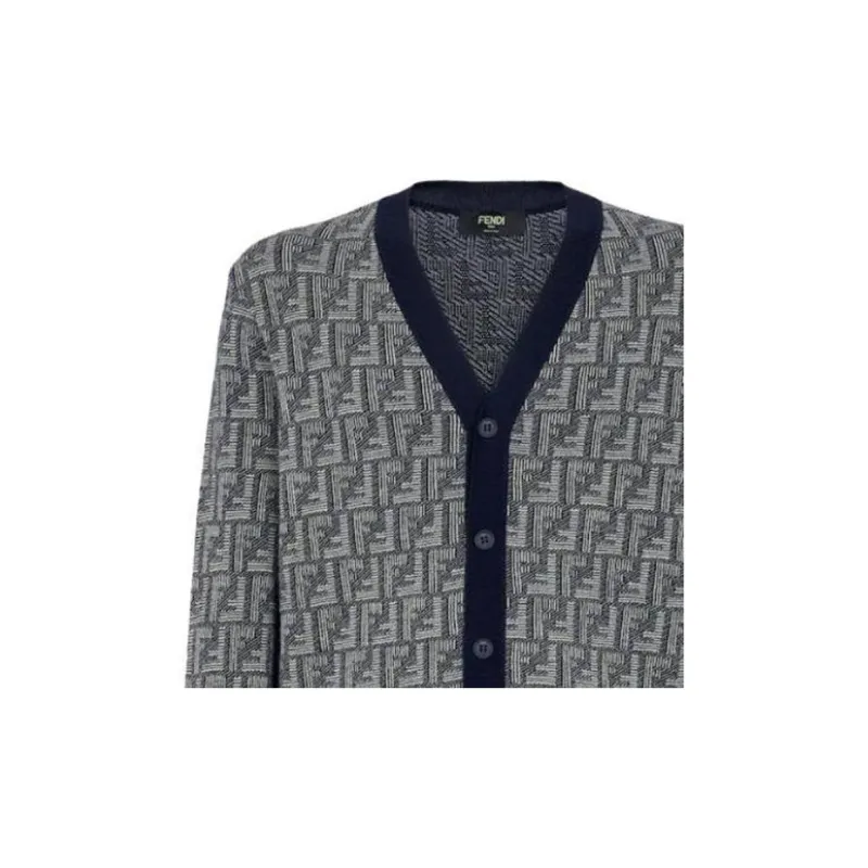 FENDI Knitwear Men Blue-4