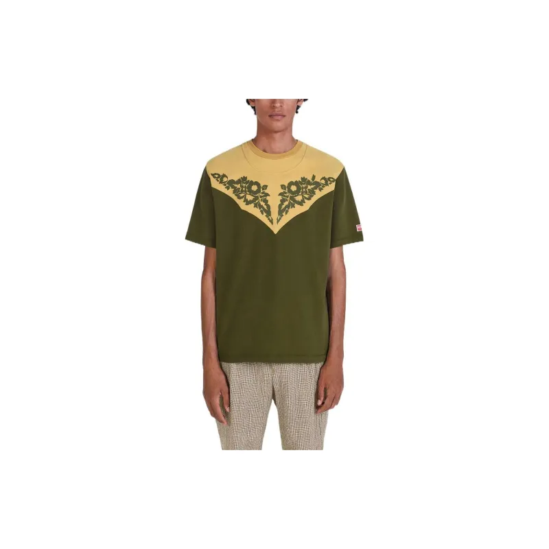KENZO X Nigo Western Flower Limited Collection T-Shirts Men Dark Khaki-3